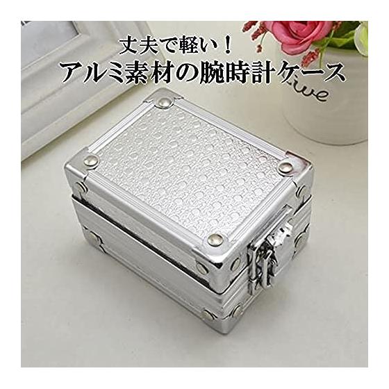 Used Watch storage case Watch case Aluminum watch case Watch Watch storage Aluminum watch collection case Watch collection case yy
