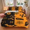 3pcs Halloween Spooky Bedding Set, Includes Without Pillow Inserts, Soft Comfortable Bedding Set,All-Season Use A0924073