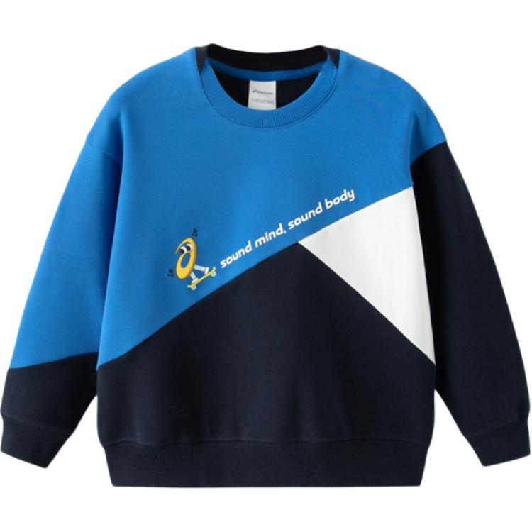 Asics Sweatshirt Blue Children Aged 3 7 Years Old 333241213030-1406 105
