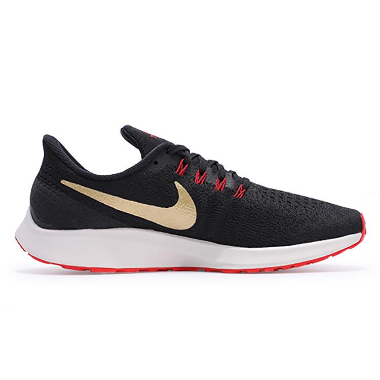 Nike Air Zoom Pegasus 35 'Metallic Gold' (Unisex) Black / Metallic Gold Running Shoes 942851 018