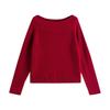 Women's Off-Shoulder Knit Top