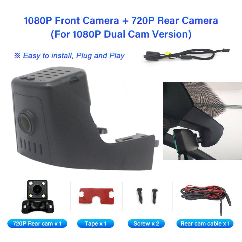 

Для Volkswagen VW Touareg Passat T Roc 2018 2019 2020 2021 HD 1080P Plug and Play Прихована камера відеореєстратора з Wi-Fi 128G