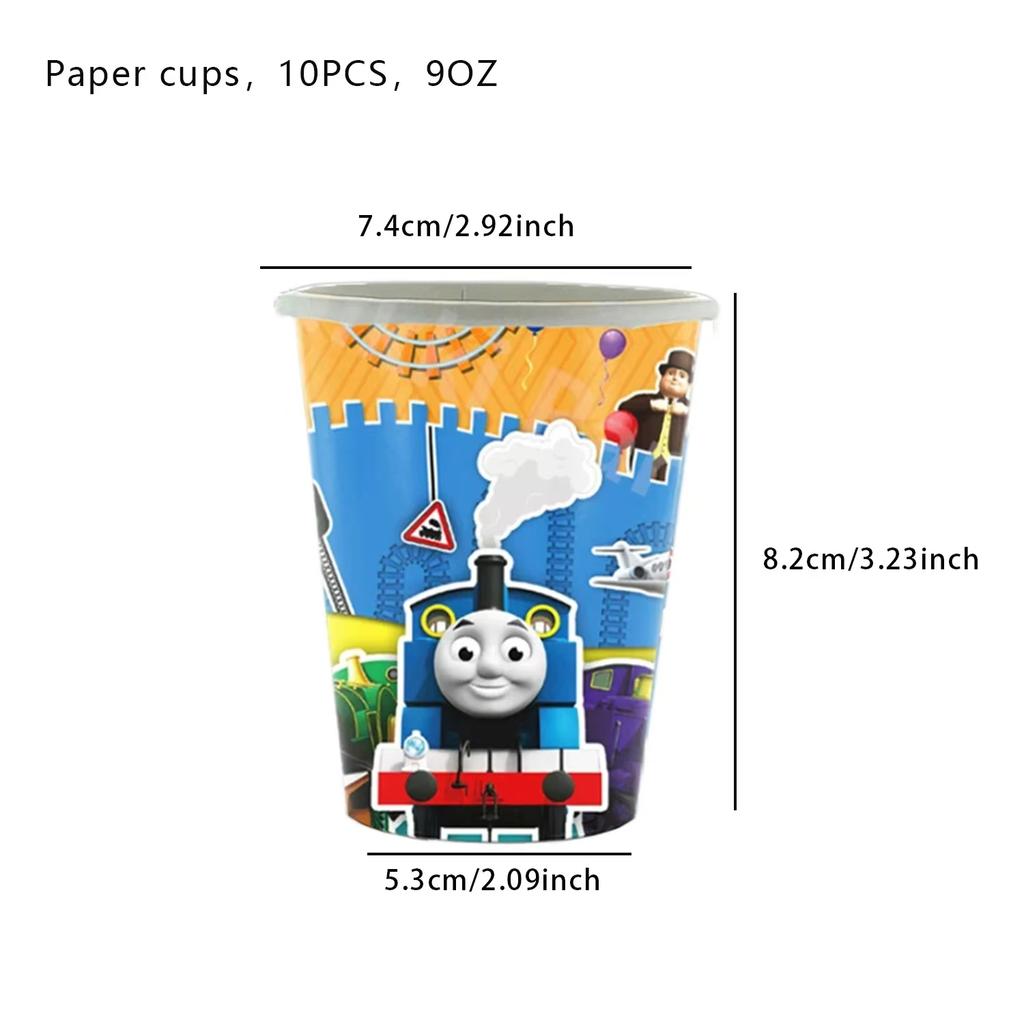 Thomas Trains Theme Party Decorations Thomas Friend Plates Cups Backdrop Balloons Kids Birthday Party Supplies Baby Shower Gifts