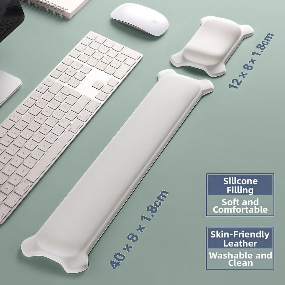 Silicone Mouse Wrist Rest Comfort Relieve Fatigue Keyboard Hand Rest Ergonomic Soft Mouse Pad Wrist Rest Computer Office Games