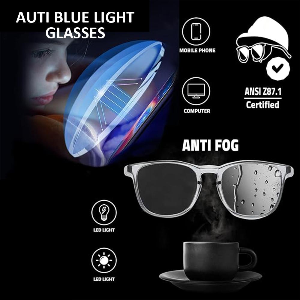 5PCS Anti-Fog Safety Glasses Blue Light Blocking Anti-Pollen UV400 Eye Protection Goggles for Men And Women