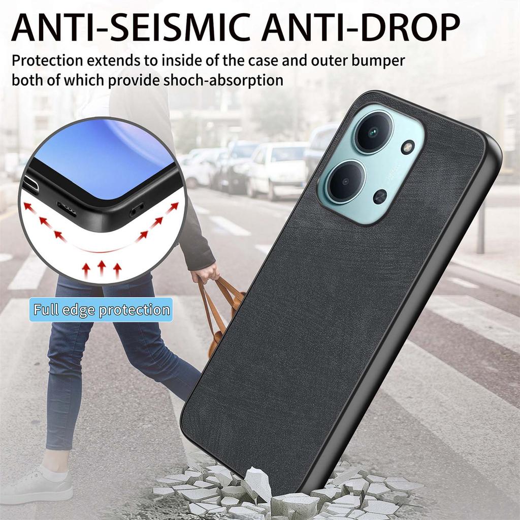 Shockproof Case For Xiaomi Poco C85 4G (171mm)/Redmi 15C 4G (Global) (171mm) Slim Retro Leather Phone Back Cover