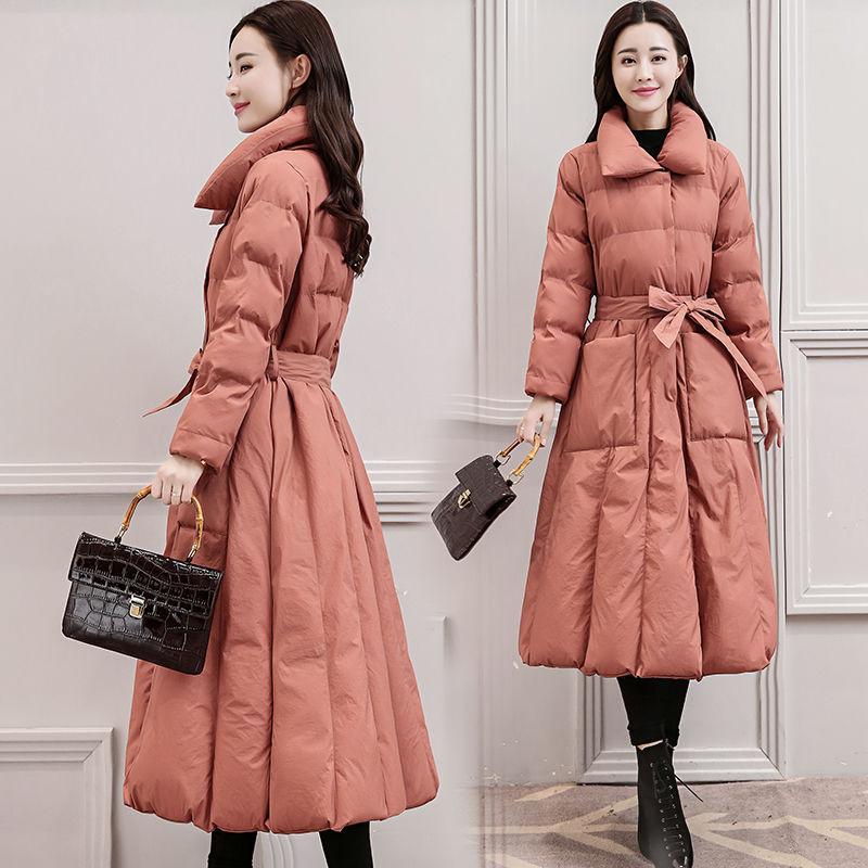 Women's Medium and Long Cotton-padded Clothes, Winter New Korean Version Loose Bf Down Cotton-padded Clothes, Winter