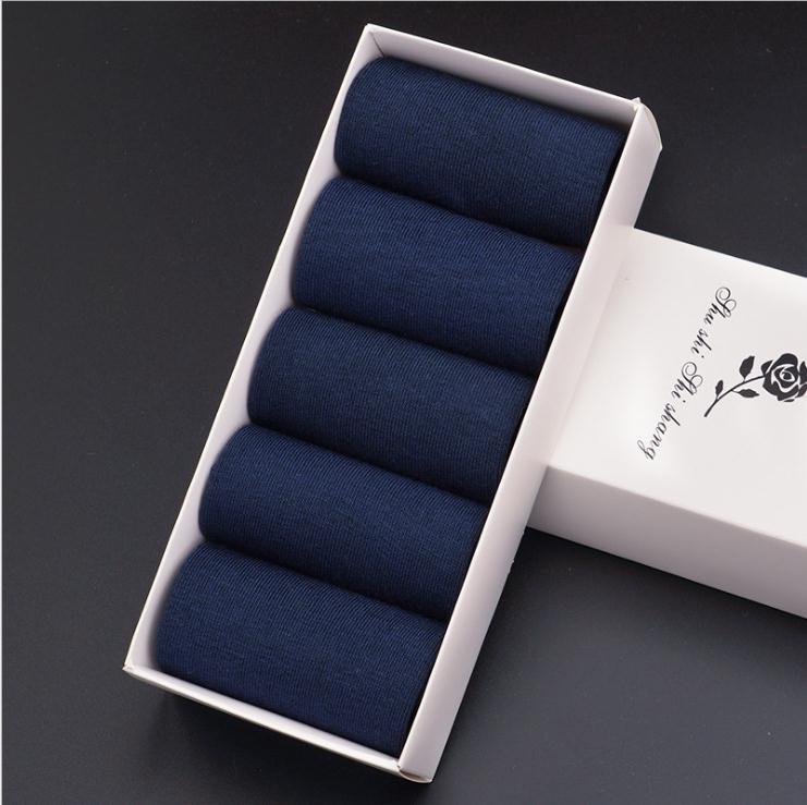 2 Pairs Mens Fashion Dress Cotton Socks Anti Deodorant Large Size Crew Socks Casual Standard Men Business Black Socks Set 45-48