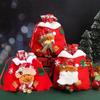For Home Decorations Christmas Handbags Kids Candy Bags Christmas Tree Ornaments Storage Bags