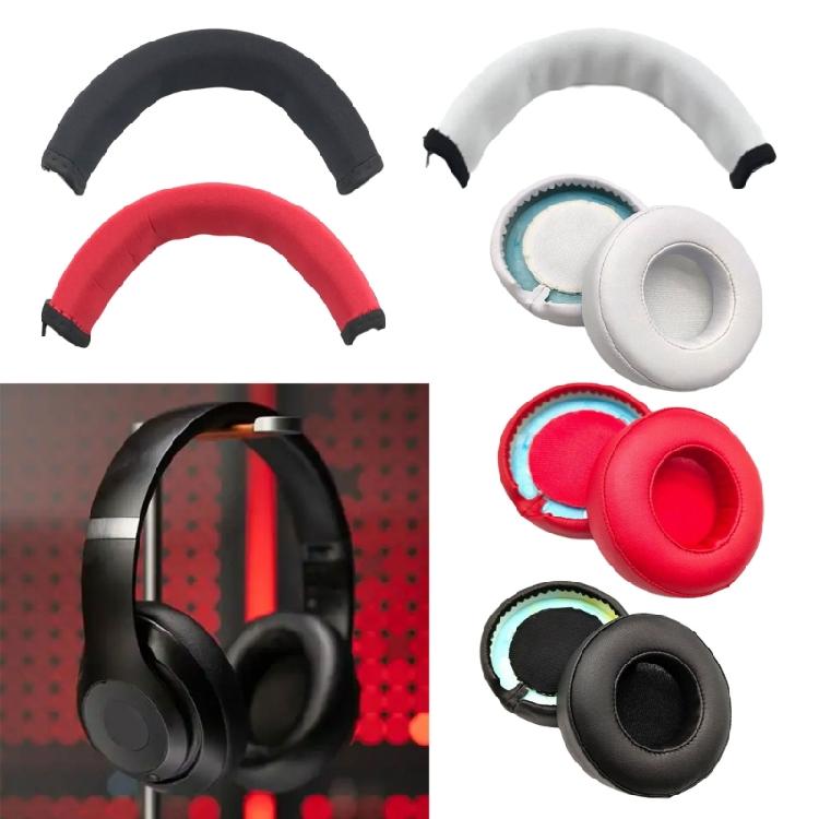 Fashion Headband Cushion Replacement Earpads Protein Leather Ear Pad For Studio Professional DETOX Headphone Repair