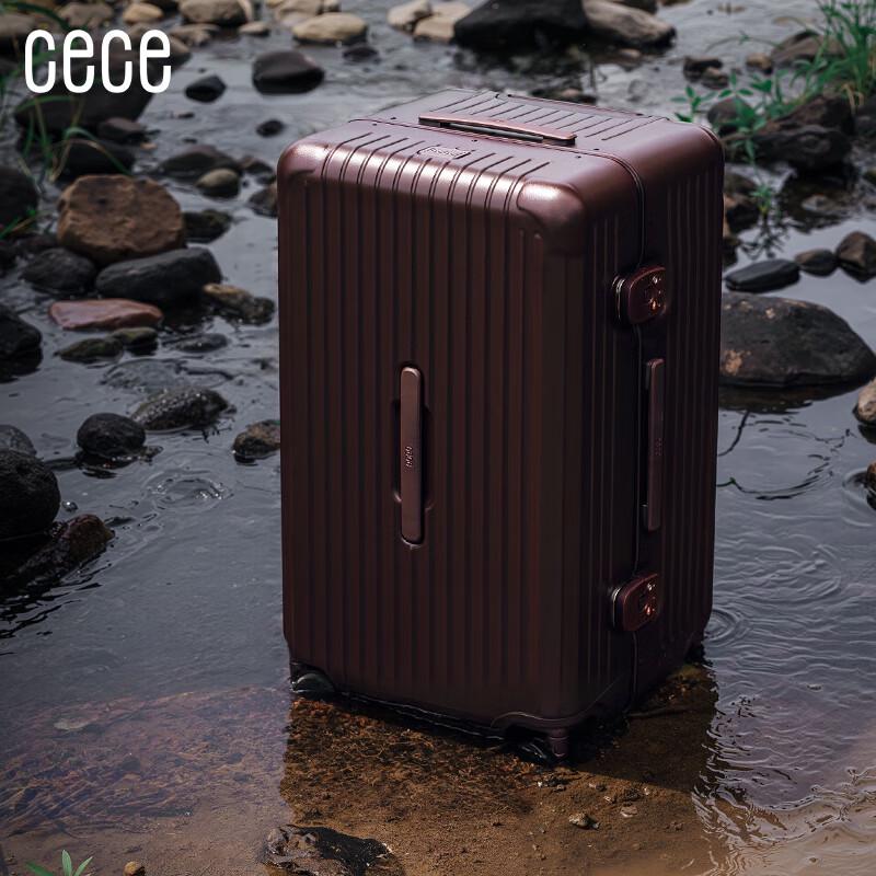 Cece PC Hardside Spinner Luggage with Aluminum Frame and TSA Lock 26-inch (Check-in)