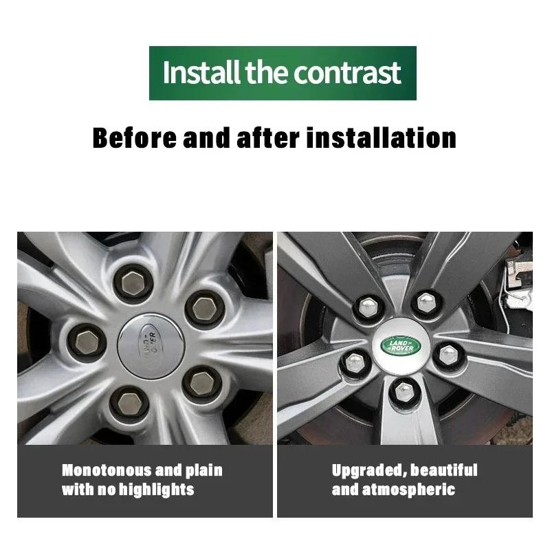 62mm Land Rover Hub Cap  Car Wheel Center Cap Hub Cap Accessories For Land Rover Range Rover Sport Evoque Epoxy Freelander 2 3 XS2