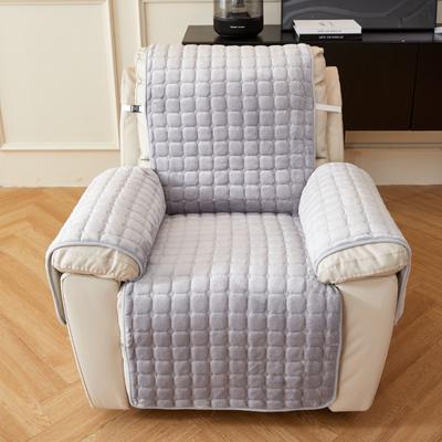 Winter Plush Solid Color Square Pet Sofa Slipcover Integrated Sofa Seat Cover