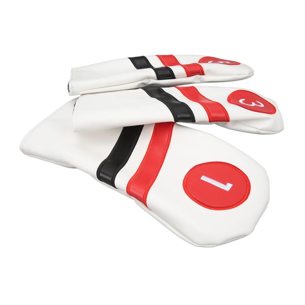 Golf Club Covers Golf Head Covers Full Set of Club Covers for Golf Clubs Protection White