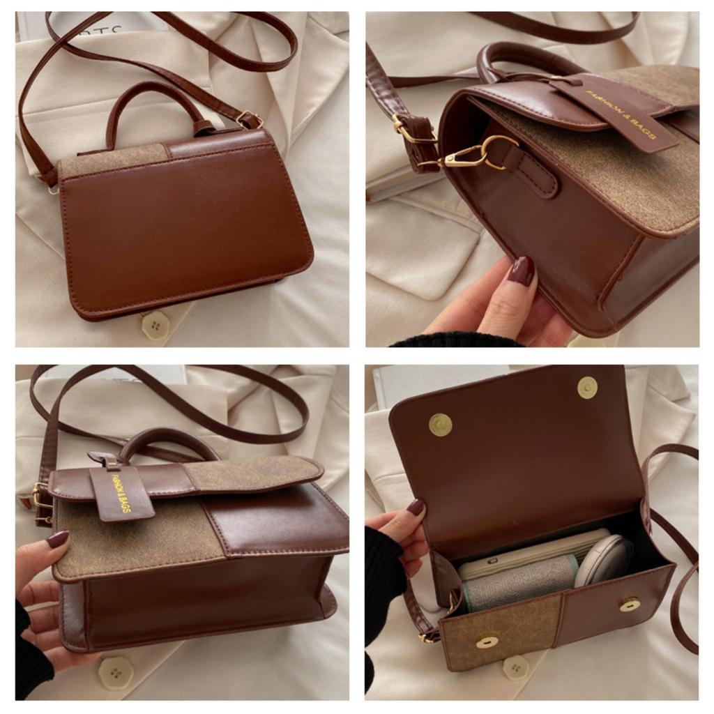 Small Handbag with Niche Design for Women, Winter New Fashionable Commuting Small Square Bag with High Aesthetic Sense, Shoulder Bag