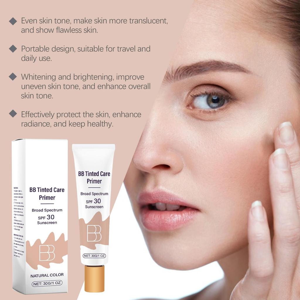 Crema BB Solare Protezione Scottature Solari Lenisce Rossori Equilibra Olio Lucentezza Copre Imperfezioni Viso Migliora la Barriera Cutanea Correttore Portatile