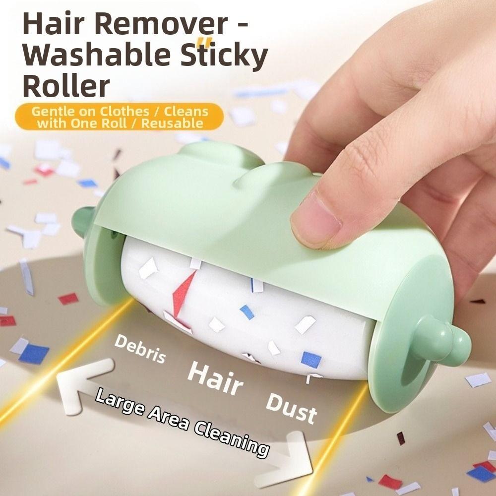 Cute Bear Washable Lint Remover Portable Dust Removal Lint Roller Reusable Lint Hair Remover