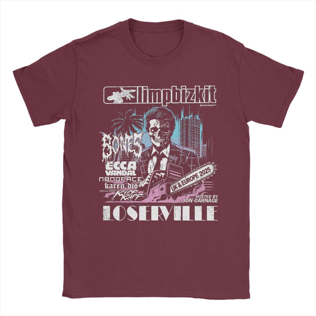 Limp Bizkit Tour 2025 T Shirts Men's  Cotton Funny T-Shirt Crewneck  Tees Short Sleeve Tops 4XL 5XL 6XL