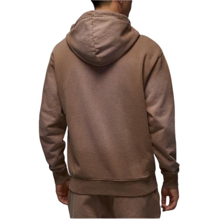 Jordan Flight Fleece Pullover Hoodie Long Sleeve Sweatshirt Men Sweatshirt Dark-Brown FV7250223
