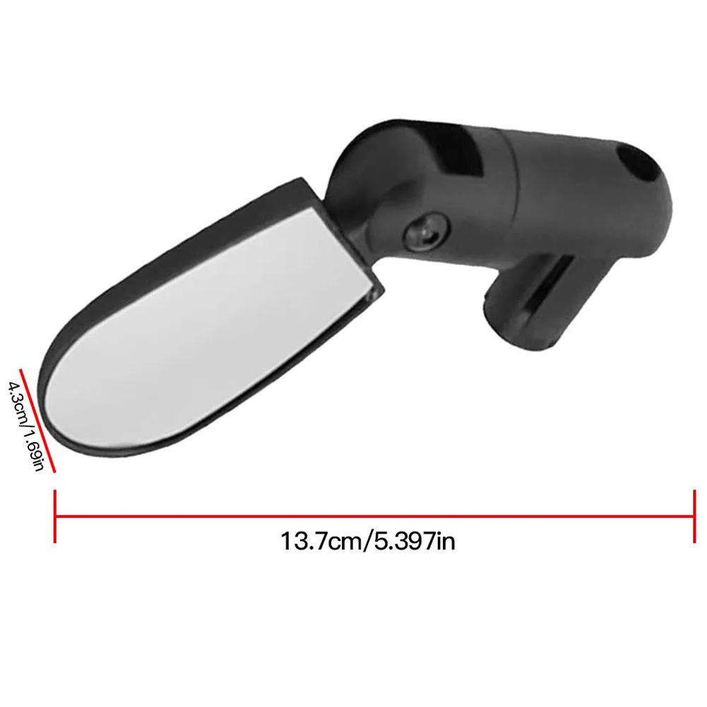 1 Paar Verstellbarer Rückspiegel ABS Für Mountainbikes Rückspiegel Flachspiegel Für Fahrradmontage Ersatzteile