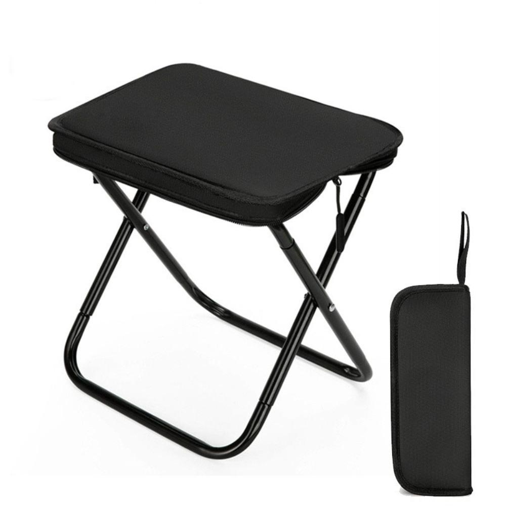 

Ultra Light Fishing Stool Super Load-Bearing Folding Stool Portable Camping Folding Chair Outdoor чорний