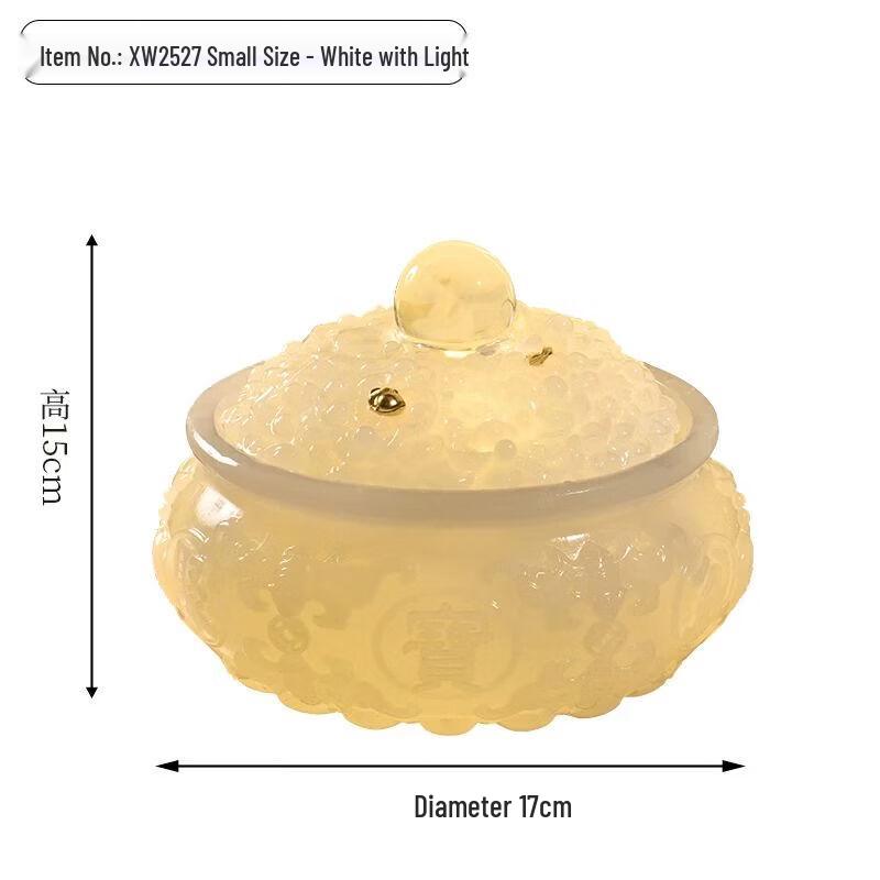 

Feng Shui Wealth Fountain Ornament XW2527 Small White