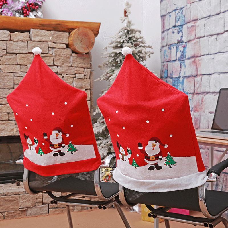 1/2 Piece Christmas Tree Chair Cover Christmas Decoration Table Decoration 2025 Year Home Christmas Decorations