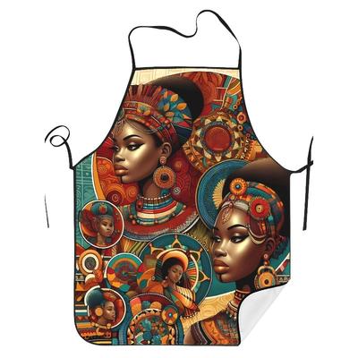 African Women's Creative Design Kitchen Apron