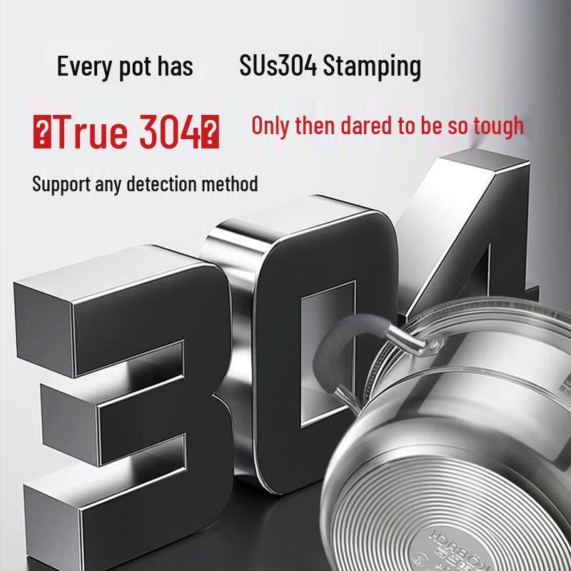 28cm 3-Layer 304 Stainless Steel Steamer Pot
