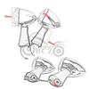 LED Turn Signal Indicators for Indian Scout Motorcycles - Amber Front & Rear Pair