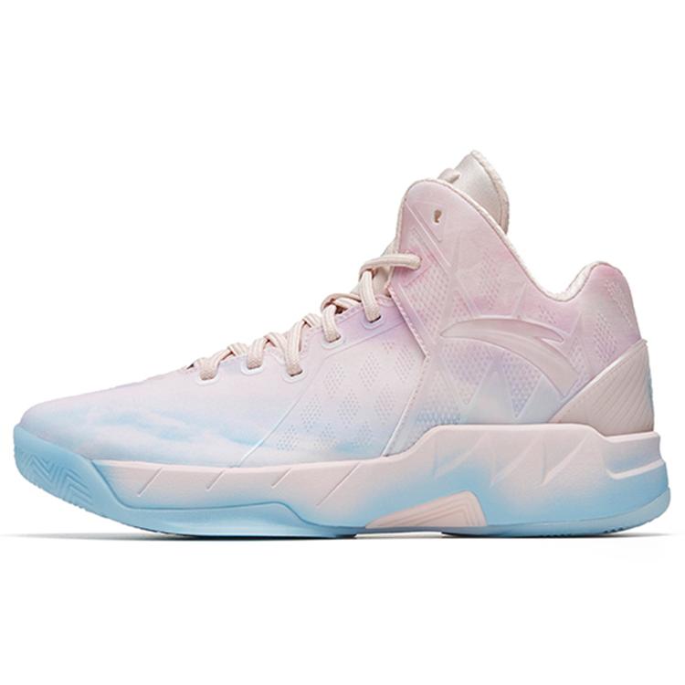 

new Anta KT1 Pro Cushioning Anti Slip And Wear Resistant Breathable Coverage Support High Top Basketball Shoes Pink Blue 40