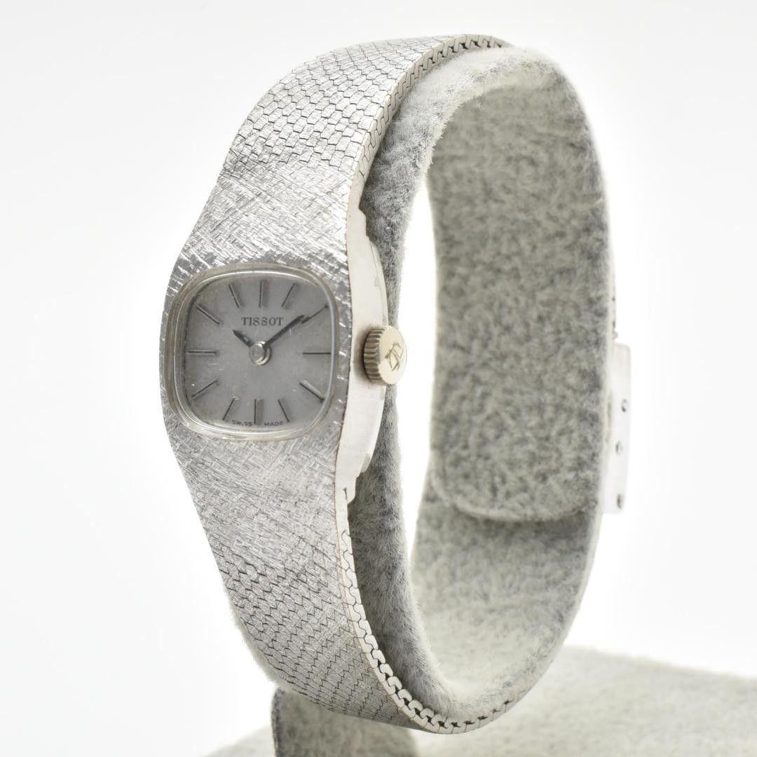 Used Operation TISSOT Tissot ladies watch manual winding silver dial