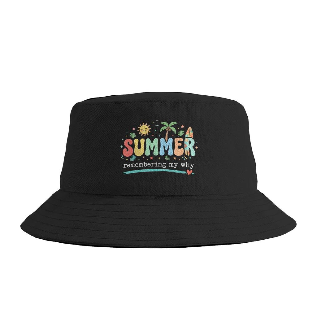Summer Remembering My Why Bucket Hat Hip Hop FisherUnisex Caps For Couple Trendy Hunting Visor Hats Breathable Design Cap