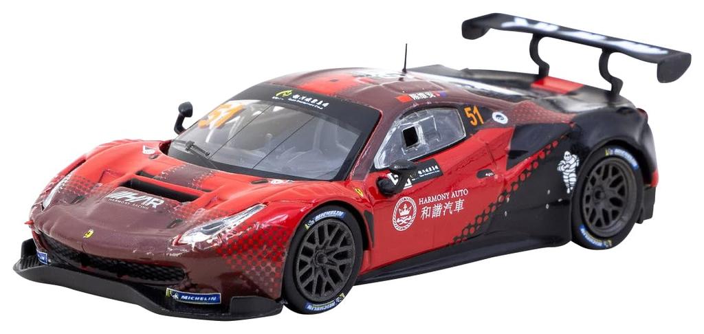 Speedmaster Japan TARMACWORKS Scale Ferrari 488 GT3 Macau GT Cup 2022 Harmony Racing Chen Weian Finished Model 1/64 T64-072-22MGP51