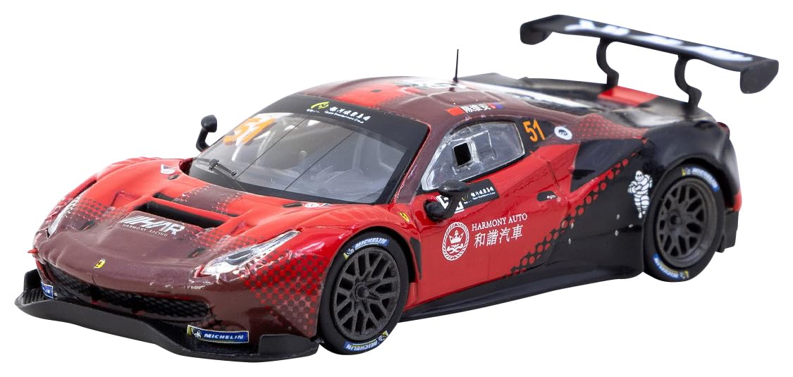 

Speedmaster Japan TARMACWORKS Scale Ferrari 488 GT3 Macau GT Cup 2022 Harmony Racing Chen Weian Finished Model 1/64 T64-072-22MGP51