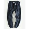 Big Brand Big Sale Leak-Picking Factory Fleece-lined Thickened Track Sweatpants Men's Casual Easiest for Match Cut Label Fall and Winter Long Pants