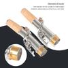 2 PCS Saxophone Neck Brass Mouthpiece Metal Sax Curved Necks and Straight Neck for Soprano Saxophone Instrument