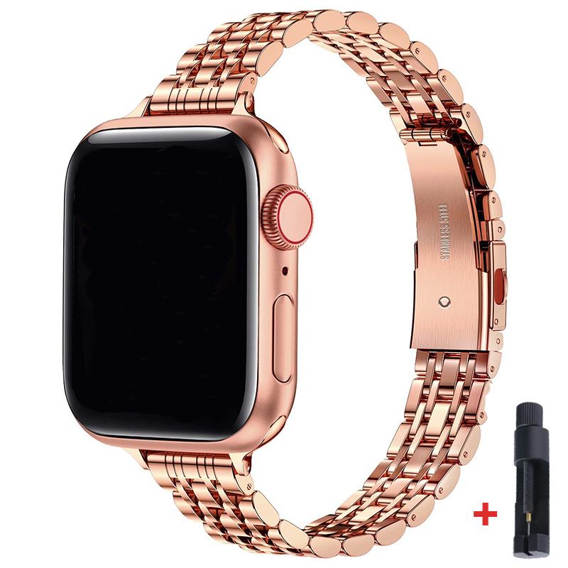 Stainless Steel Band For Apple Watch Strap 49mm 42mm 44mm Metal Bracelet iWatch Ultra Series 8 7 6 SE 5 4 3 for Women 45mm 41mm