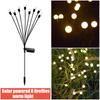 6/8/10 Pcs Solar Powered LED Firefly Garden Lawn Lights Waterproof Outdoor Decoration for Patio Festival Party Ground Plug Lamp