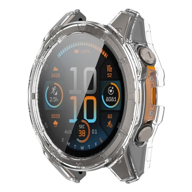 Smartwatch Shell Guard Cover PC Glass Case For 8 51/47/43mm Screen Protector Frame Shell Safe, Quick To Attach & Detach