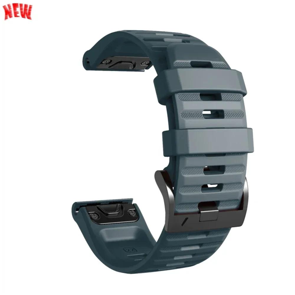 Cinturino in Silicone da 26mm 22mm Per Garmin Fenix 8 E 7 7X Pro 5 5X Plus 6 6X Pro Epix Gen 2 Cinturino Tactix 8 7/Enduro 3 Braccialetto QuickFit