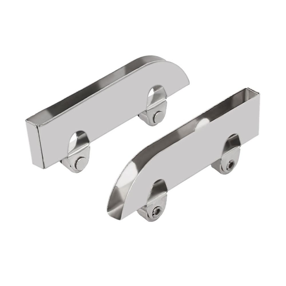 10 Pezzi 5mm Puleggia a Rullini Scorrevoli Acciaio Inossidabile Ruota per Porte Scorrevoli Ruota in Vetro Morsetto Puleggia Display