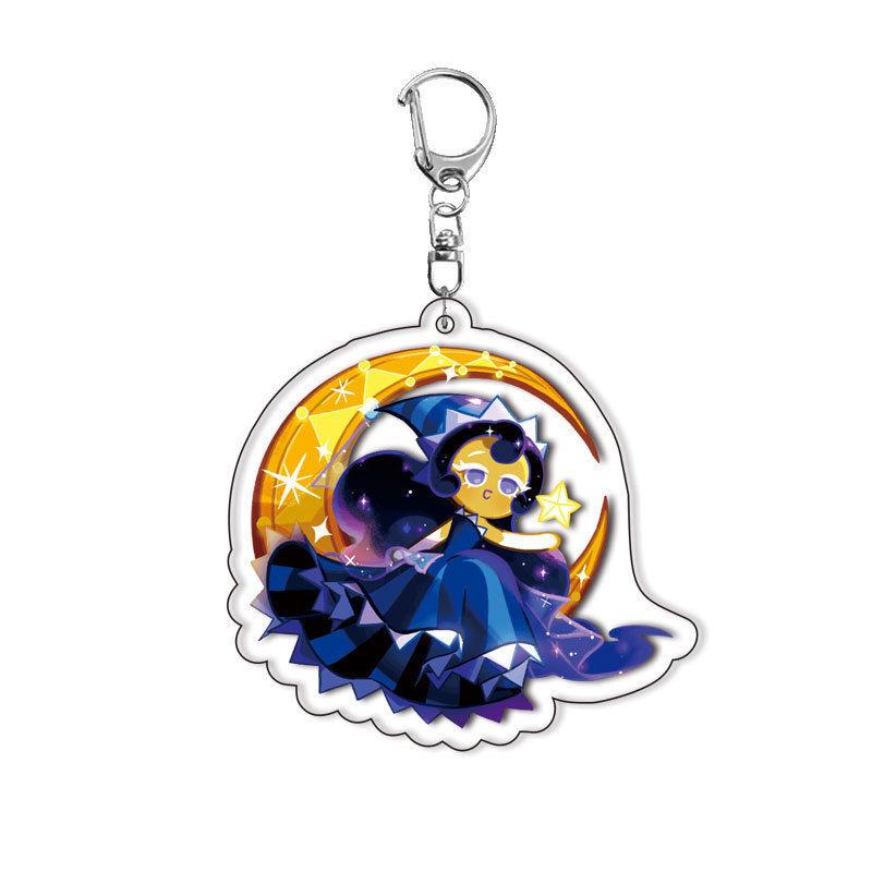 Cookie Run Kingdom Acrylic Game Related Products Keychain Jewelry Friend Fan Gift Bag Charms Souvenir Q Version Cartoon Fashion