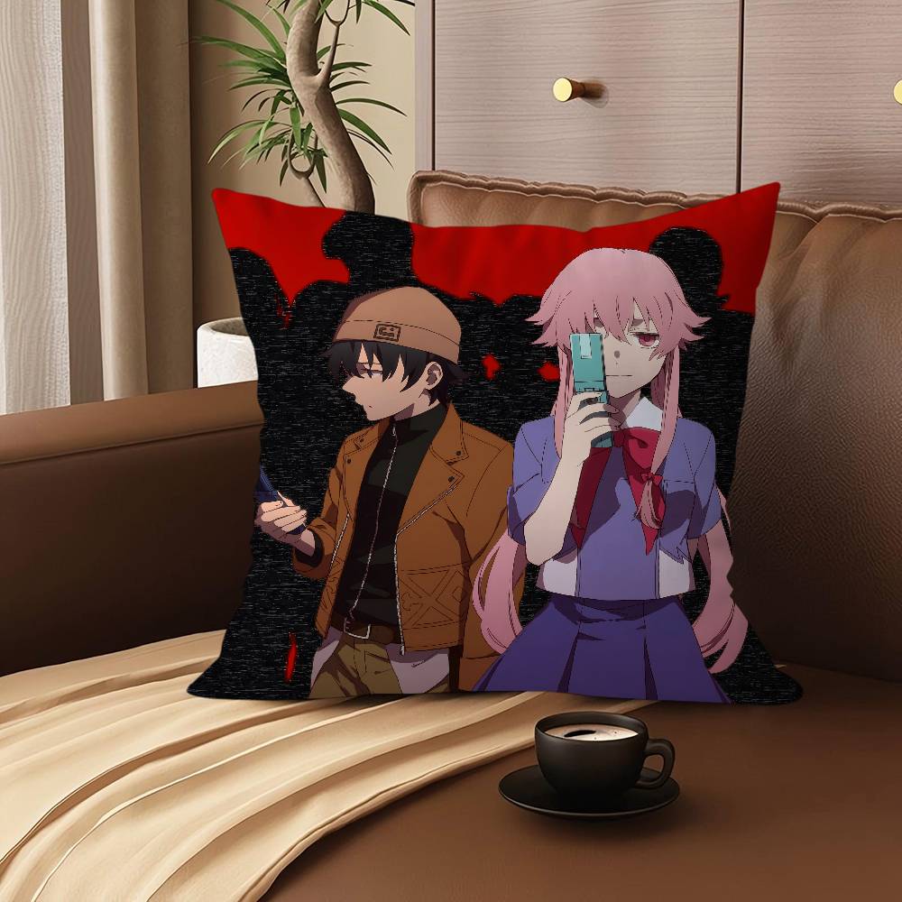 F-Future D-Diary Cartoon Animation Cushion Cover Pillowcase Upholstery Sofa Throw Pillow Home Decor Pillowcas