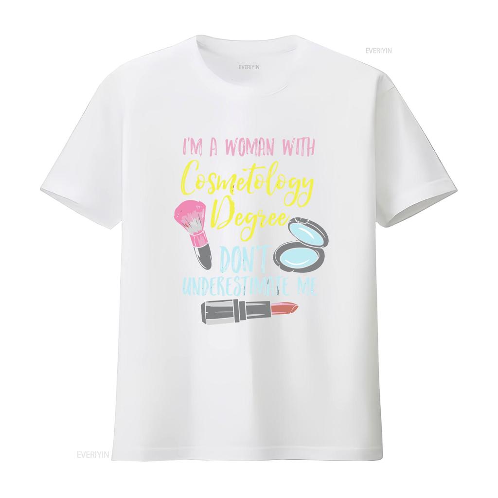 CosmetologisT T Shirt Esthetician Makeup ArtisT Cosmetology Degree Vintage Washed Soft Designer Clothes Casual Stylish