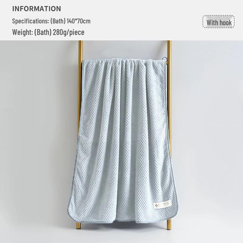 Jieliya A-Grade Thickened Bath Towel - 170x90cm Soft, Absorbent, 5A Antibacterial Towel for Adults 140*70 cm
