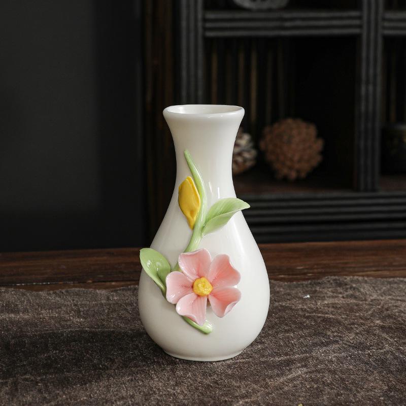New Handmade Ceramic Pinch Flower Vase for Floral Arrangement and Home Decor