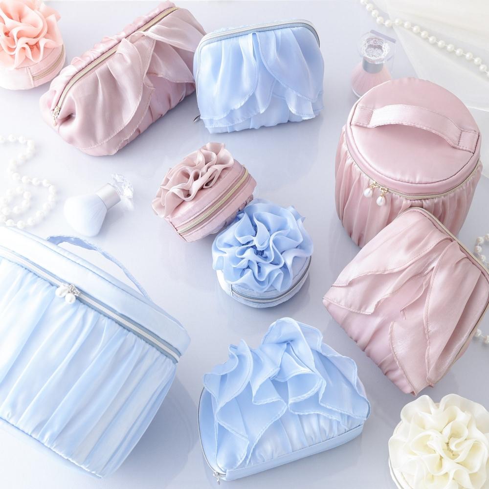 Franc Franc Japan Organza Flower Wire Pouch Pink