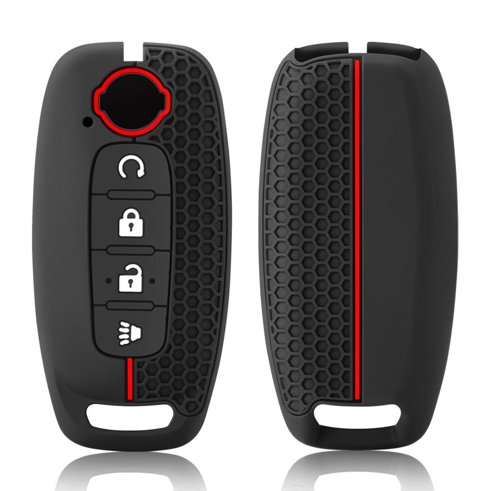 Silikon Auto Schlüsselhülle für Nissan X-trail T33 Kicks Qashqai J12 Juke Teana Altima Ariya Schlüsselanhänger Zubehör