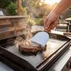 Wooden Handle Grill Scraper Wide Flat Head Pizza Spatula Easy Clean BBQ Shovel  Burger Flipping